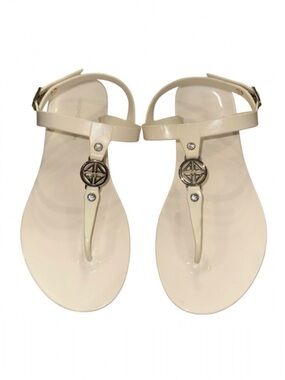 Antonio Melani Thong Jelly Sandals – Size 9 – Ivory Jellycore Chic